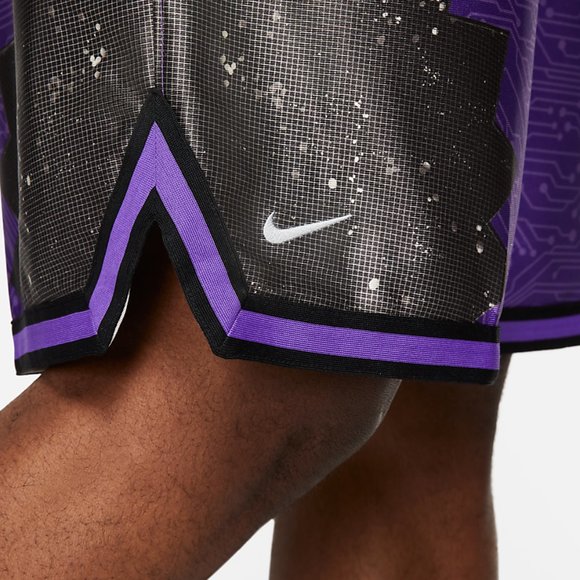 NIKE LEBRON X SPACE JAM GOON SQUAD DRI-FIT BASKETBALL SHORTS Purple DJ3875-560 - Picture 10 of 12
